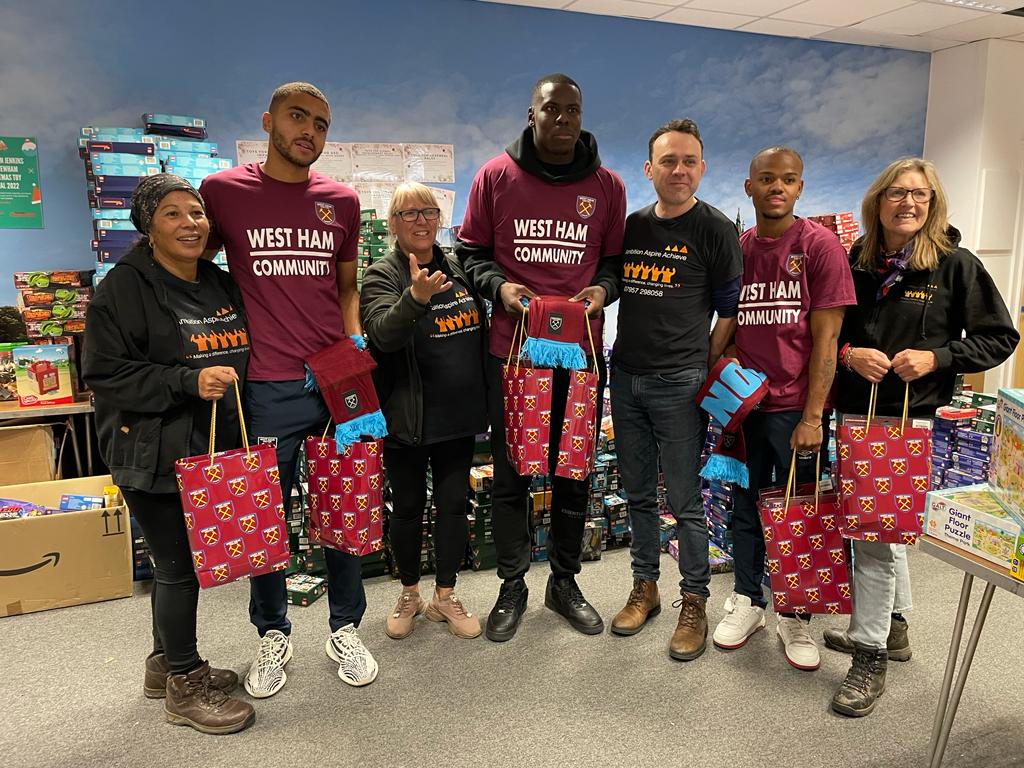 West Ham Players & Volunteers - Kevin Jenkins Toy Appeal West Ham Players & Volunteers - Kevin Jenkins Toy Appeal